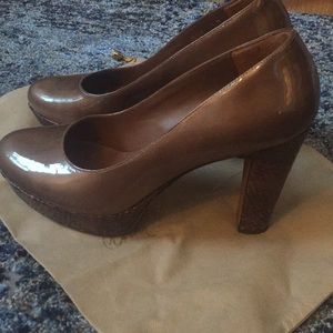 Donald Pliner Lagos Patent/snake Heels